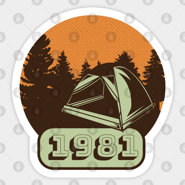 Tent Camping Sticker by LR_Collections
